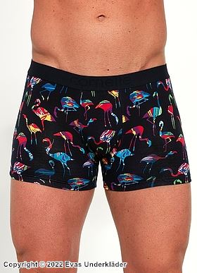 Boxershorts, weiche Baumwolle, Flamingo-Druck